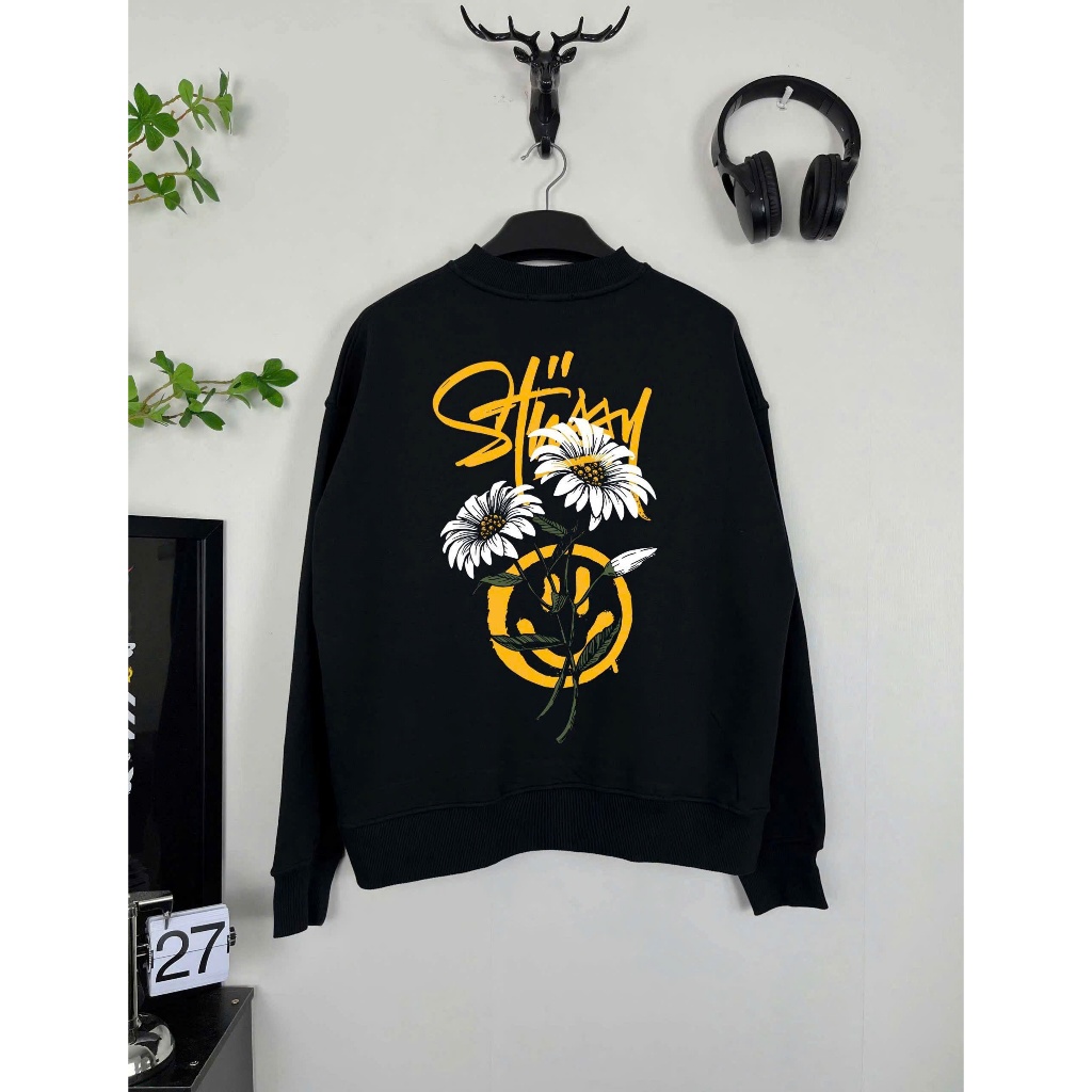 [Vải Xịn] Sweater Stu2sy Daisy Smiley - Mỹ Tú Store