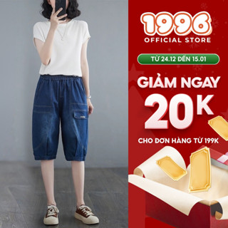 Quần ngố jean, Quần bò dáng lửng fom begy màu xanh đen phong cách thời trang năng động M15