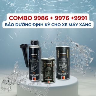 Combo bảo dưỡng định kỳ cho xe máy xăng SENFINECO 9986 + 9976 + 9991
