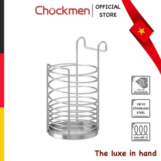 Giá Đựng Đũa Thìa CHOCKMEN Inox 304 Hình Tròn Có Móc Treo 2 Size Giá Đựng Đũa Thìa Muôi Canh Xẻng Xào Dụng Cụ Nhà Bếp