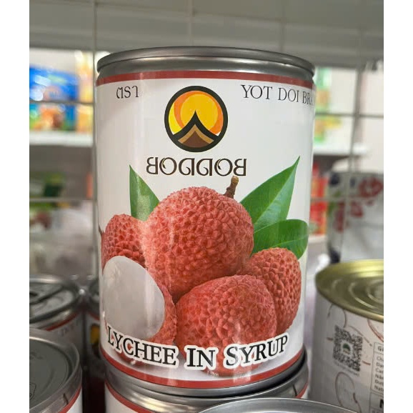 Vải ngâm Boddob lon 565g