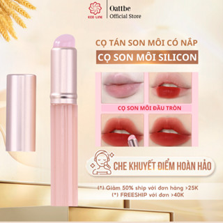 Cọ tán son đầu tròn silicon có nắp siêu xinh cọ kẻ mắt Eyeliner bút chì siêu mịn