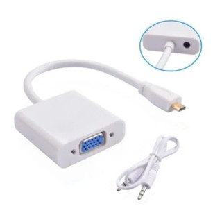 Cáp chuyển Micro HDMI to VGA, Micro HDMI sang VGA chất lượng cao