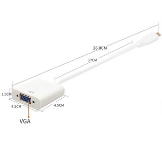 Cáp chuyển Micro HDMI to VGA, Micro HDMI sang VGA chất lượng cao