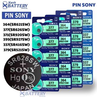 Vỉ 5 Viên Đồng Hồ Sony SR626 / SR621 / SR521 / SR920 / SR927 / SR416 1,55v Pin Đồng Hồ Remote Cmos..