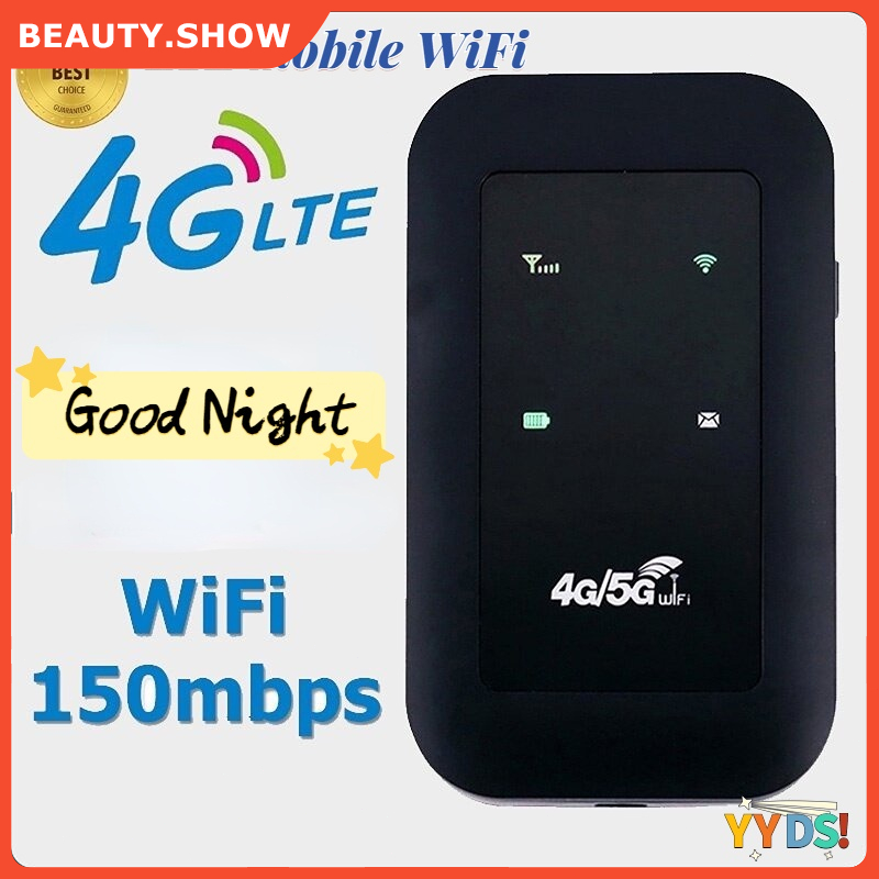 【beauty.show】Bộ phát wifi từ sim 4g, WIFI di động 4G/5G 150Mpbs, dễ mang theo, WIFI tốc độ cao,phát 