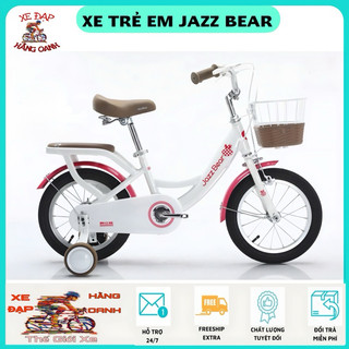  Xe đạp trẻ em Nữ Jazz Bear mẫu mới ra mắt rất nhiều màu sắc đẹp cho bé từ 2-9 tuổi 