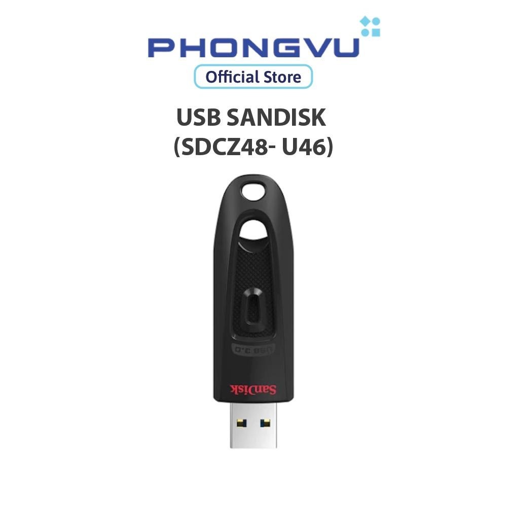 USB SanDisk Ultra USB 3.0 (SDCZ48- U46) (16GB / 32GB) - Bảo hành 60 tháng