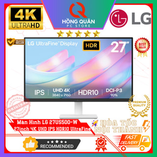 Màn Hình LG 27US500-W 27inch 4K UHD IPS UltraFine 60Hz 5ms HDR10 Super Resolution+ New - Hàng Chính Hãng Bảo Hành 2 Năm