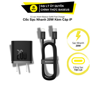 Củ Sạc Nhanh Baseus GaN5 / Palm Fast Charger Type-C 20W - Công Nghệ GaN An Toàn, Bảo Hành 12 Tháng