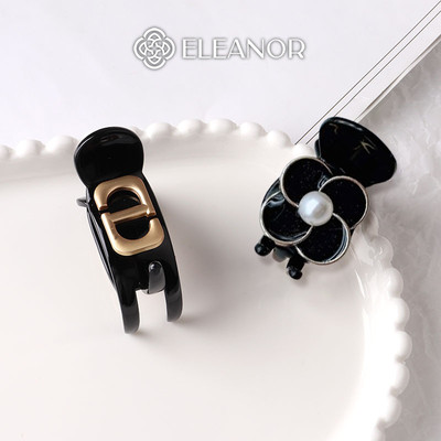 Kẹp tóc nữ Eleanor Accessories hình hoa ngọc trai nhân tạo kẹp càng cua phụ kiện tóc 9284