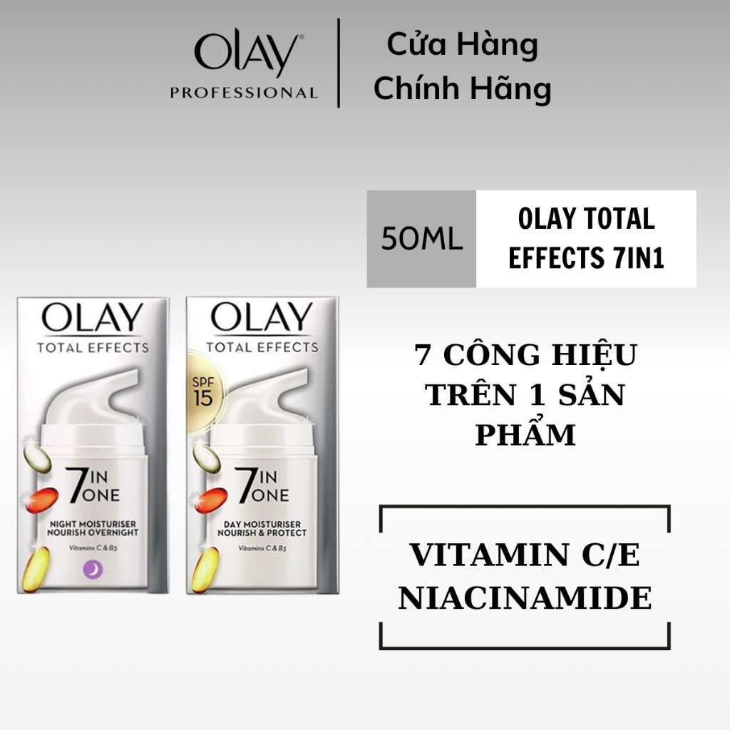 Kem Dưỡng OLAY Total Effects 7 In 1 ĐÊM bản UK - 50ml