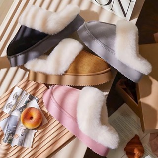 Dép lông nữ, dép lông mang trong nhà, dép bông mùa đông, sục lông đế dày ấm áp chống trượt trong nhà