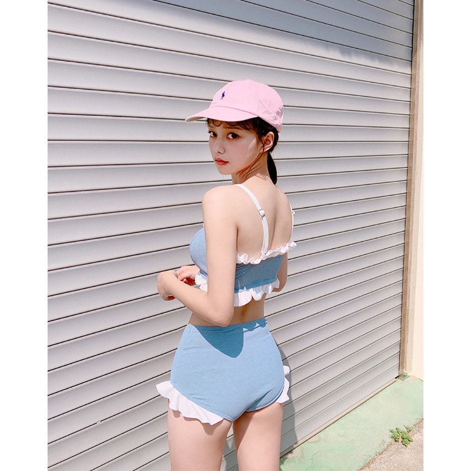 Bikini 2 Mảnh Bộ Đồ Bơi Nữ Đẹp Phong Cách Hàn Quốc (Vàng, Xanh) 159 - HÀNG QC, LOẠI 1 | BigBuy360 - bigbuy360.vn