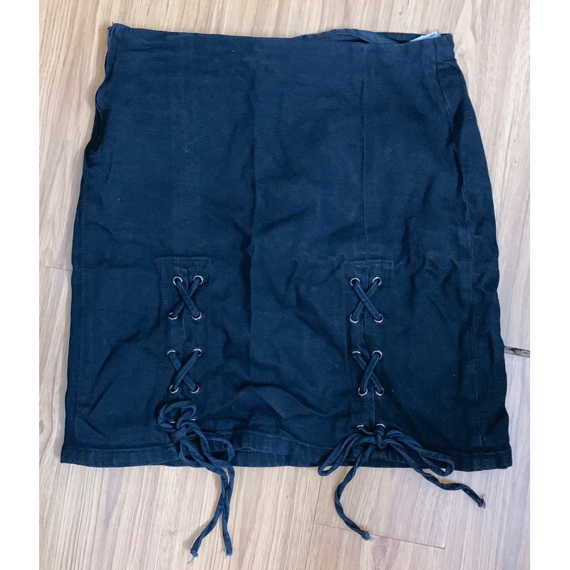 chân váy jeans chính hãng hàng hiệu elise( size L)