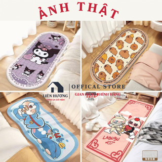 Thảm lau chân labubu , thảm trải trang trí phòng ngủ phòng khách, để chân ghế chất vải cao cấp kích thước 40 x120cm