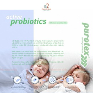 Gối cao su non Comfy Baby cho bé 24x40x3.5cm, gối nằm trẻ em sợi tre kháng khuẩn - Monnie Kids