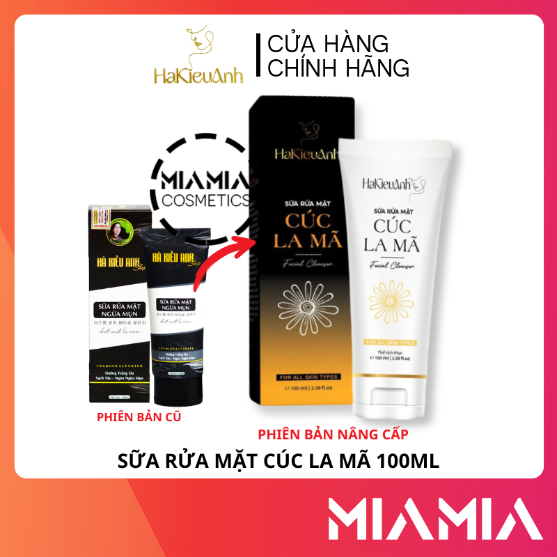 Sữa Rửa Mặt Hà Kiều Anh Cúc La Mã Dành Cho Mọi Loại Da 100ml - Mỹ Phẩm Hà Kiều Anh Shop Chính Hãng G