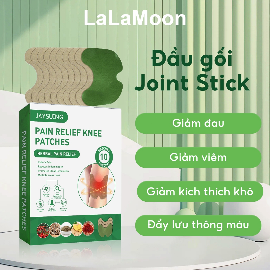 Miếng dán khớp gối Jaysuing giảm đau khớp giảm đau cột sống cổ vai và đau nhức khớp 10pcs