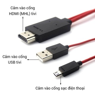 Cáp HDMI MHL Cho Điện Thoại Android (mầu ngẫu nhiên)