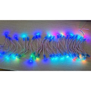 LED đa sắc tự nháy, led đúc F5 12V, led F5, led cuốn cây, led ngoài trời, led full màu tự nháy