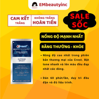 [1 GÓI] Miếng dán trắng răng Crest 3D Whitestrips Mỹ