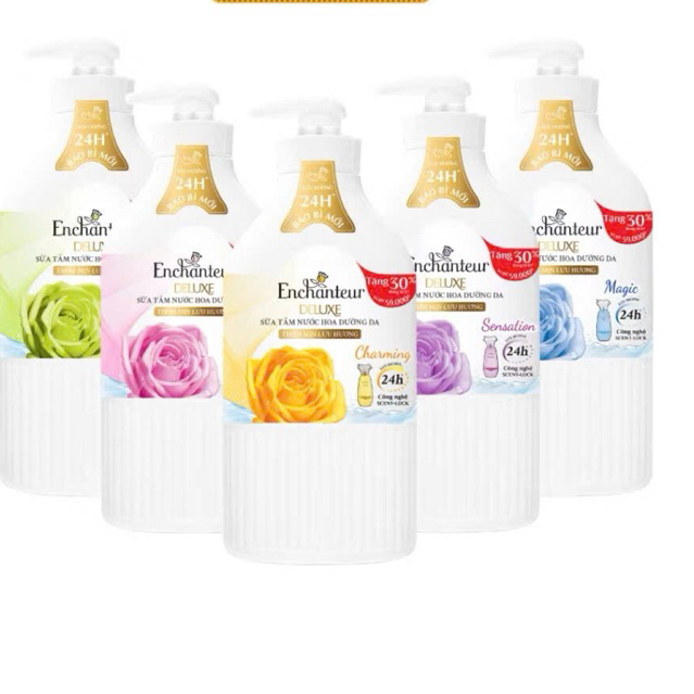 Sữa tắm hương nước hoa dưỡng da Enchanteur 900g