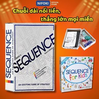 Bộ Trò Chơi Board Game Sequence, Bộ Thẻ Bài Sequence, Game Thẻ Bài Mở Rộng Sequence For Kids, Num6er