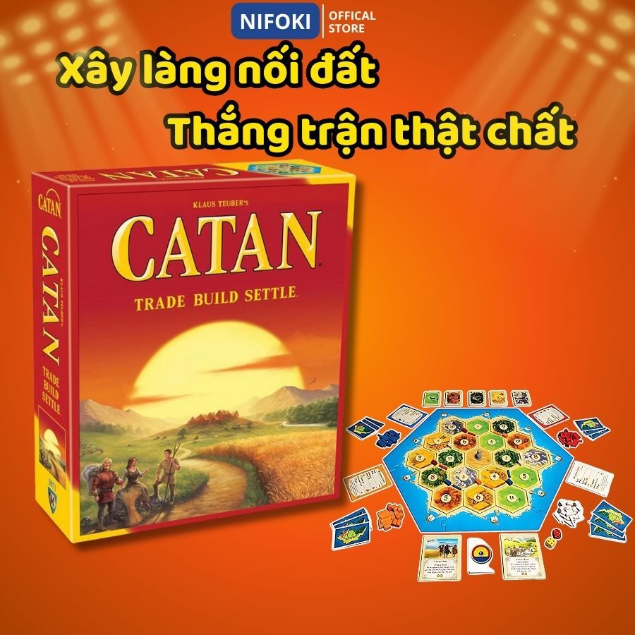 Trò Chơi Board Game Catan Trade Build Settle, Bộ Thẻ Bài Catan, Phiên Bản Mở Rộng 5-6 Người Chơi