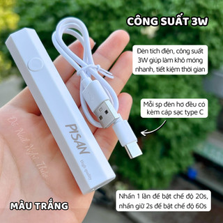 Đèn hơ móng mini cầm tay PISAN 3W Nghi Thảo Nails