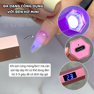Đèn hơ móng mini cầm tay PISAN 3W Nghi Thảo Nails