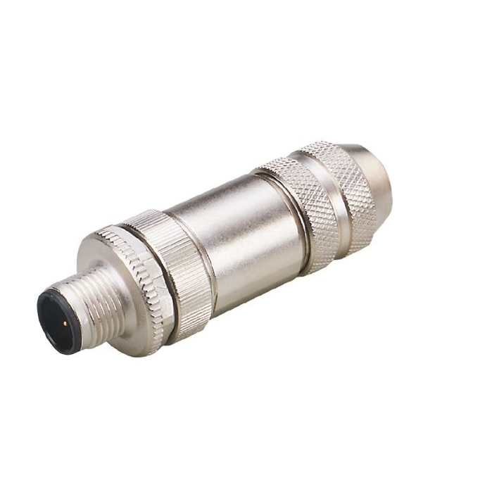 Đầu nối đực Ethernet cable, D-coded thân kim loại IFM E12289