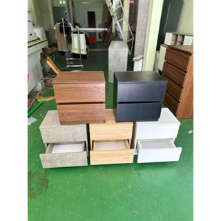 Tủ đầu giường gỗ MDF phủ Melamine 2 Ngăn Kéo