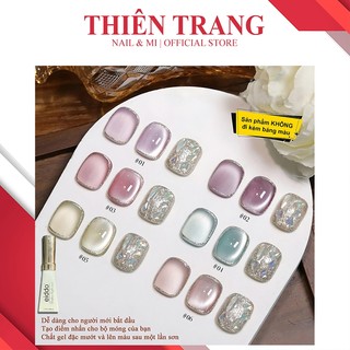 Sơn Gel Mắt Mèo Satin Cầu Vồng -  Sơn Gel Mắt Mèo Ánh Trăng Cực Quang - Cat Eyes-  Mắt Mèo Cực Quang Chai 12ML Siêu Sáng