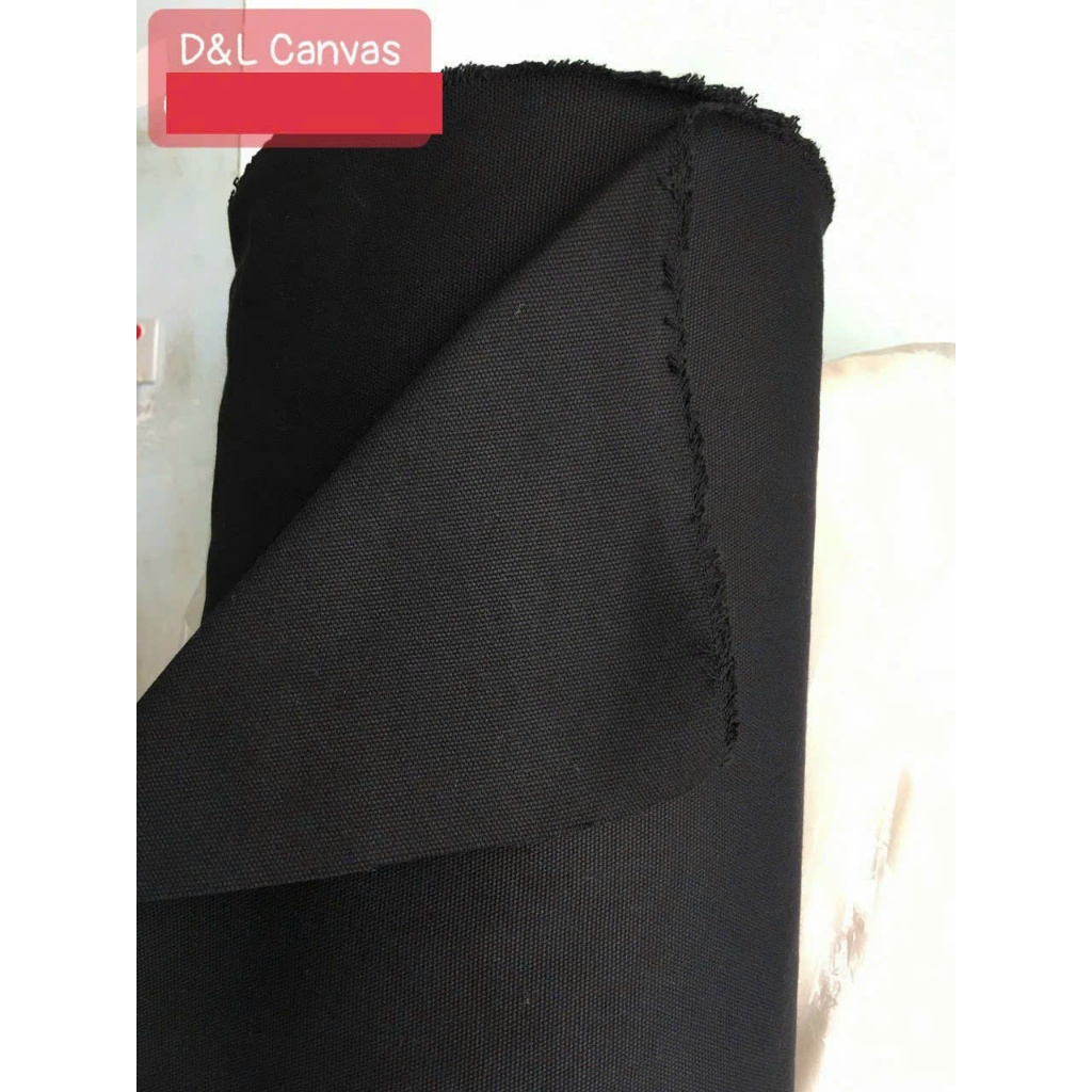 Vải bố canvas màu đen khổ 1m6