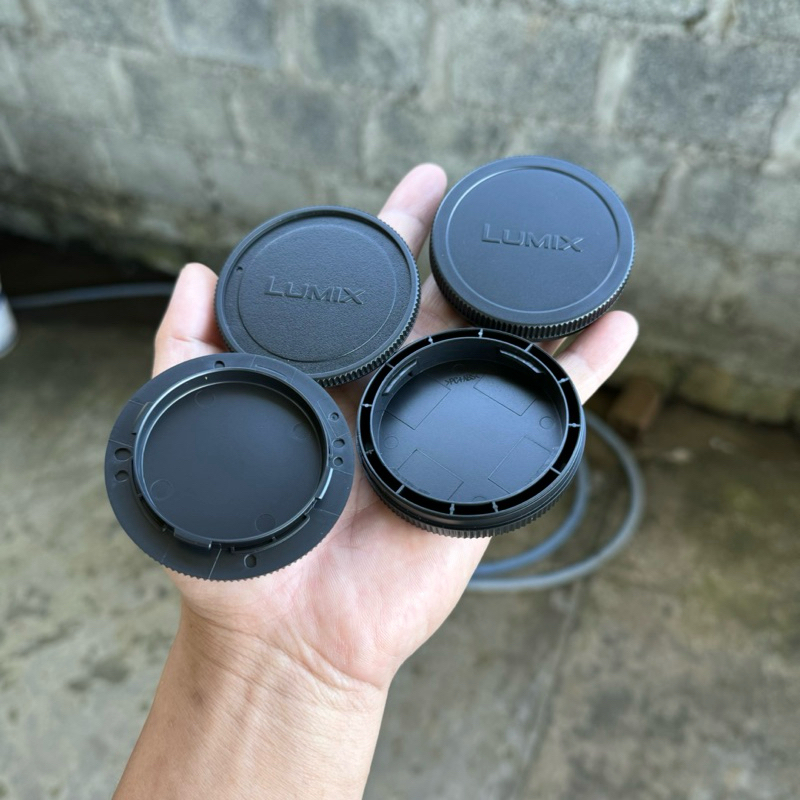 Nắp body và đuôi lens ngàm L-Mount in chữ Lumix (cho máy Lumix S, Leica T)
