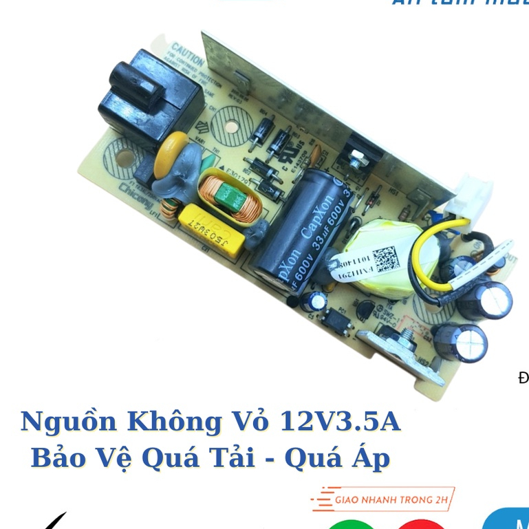 Nguồn Không Vỏ 12V5A Chất Lượng Cao 12V 5A Nguồn 12V cho thiết bị điện tử Audio Class B thay thế 12V