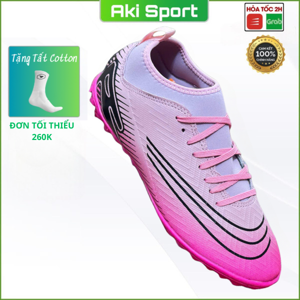 Giày đá bóng MTC Vapor 16 Hồng cổ chun thể thao chính hãng