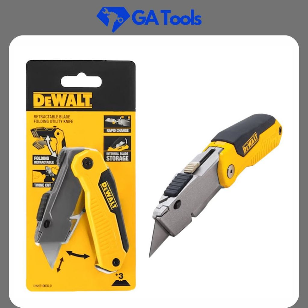 Dao Gấp Đa Năng Rọc Cáp, Tách Dây, Cắt Thạch Cao - DeWALT DWHT10035L