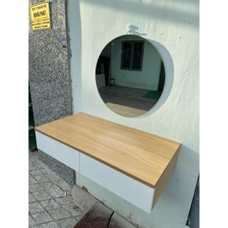 bàn trang điểm, bàn trang điểm treo tường 80 - 100cm sâu (30-40)