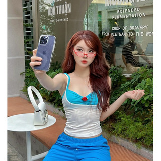 Kính mắt gọng oval xanh đỏ