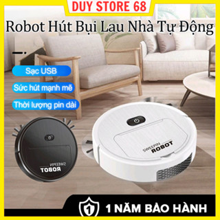 Robot quét nhà hút bụi lau nhà thông minh, Máy Hút Bụi robot mini đa chức năng giá rẻ HOT