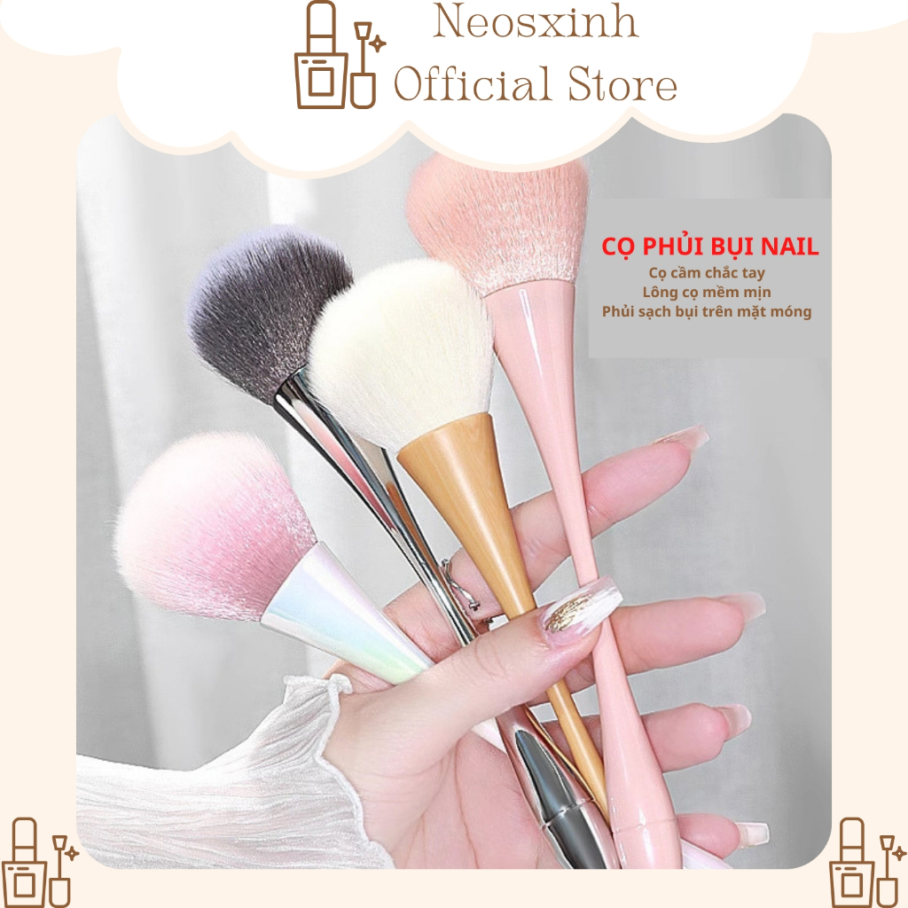 Chổi Phủi Bụi Nails Lông Mềm - Neosxinh Nails