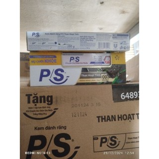 Kem đánh răng P/S Than hoạt tính 230g - Trắng răng tự nhiên Tặng 30g