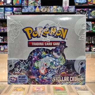 CHÍNH HÃNG Hộp Bài 36 Pack Pokemon Stellar Crown Scarlet and Violet Booster Box Full Seal