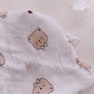 Khăn sợi tre mềm mịn khổ 120cm cho bé