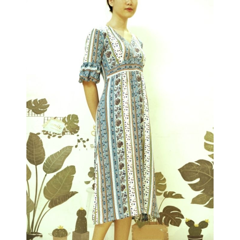 ĐẦM HOA HỒNG XANH ĐẸP