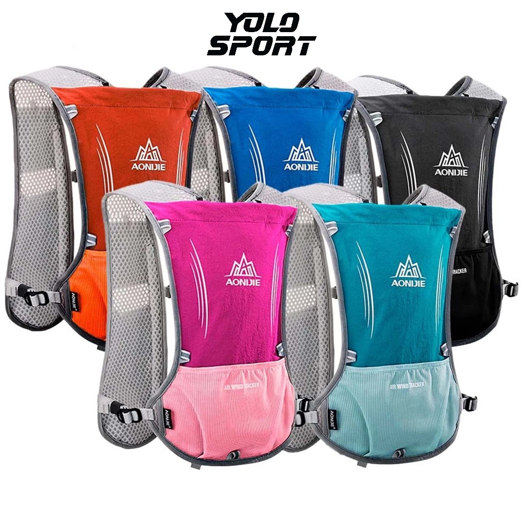 Balo Thể Thao Vest Nước Chạy Bộ Marathon Đạp Xe Trekking Thể Thao Aonijie E913S Có Túi Điện Thoại Du
