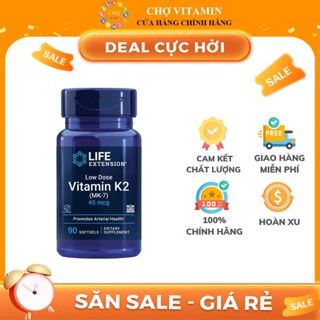 Thực Phẩm Bảo Vệ Sức Khoẻ Life Extension Vitamin K2-MK7 - Hỗ Trợ Tăng Chiều Cao, Xương Khớp Khoẻ