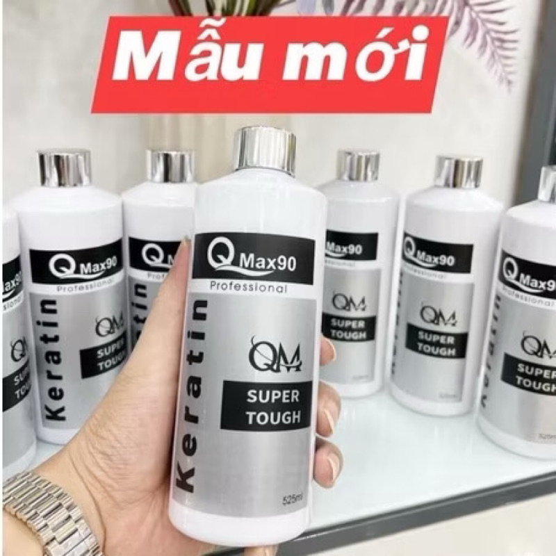 Keratin Qmax90, Keratin phục hồi tóc cháy, tóc nhũn, tóc bông xù, tóc hư tổn nặng cho Salon chai 525